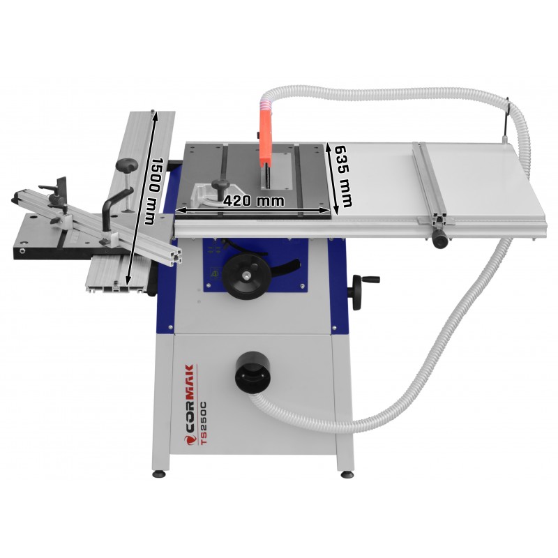 Table Saw CORMAK TS250CL 230V | Professional Wood Cutting Machine | CORMAK