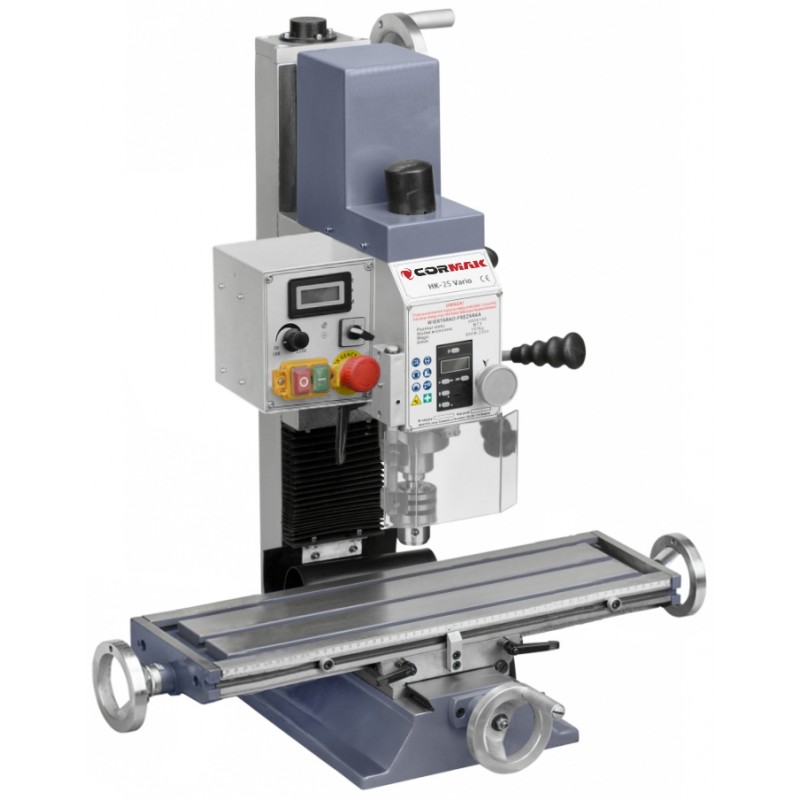 Drilling–Milling Machine CORMAK HK25L VARIO with Stand | Compact Bench Mill | CORMAK