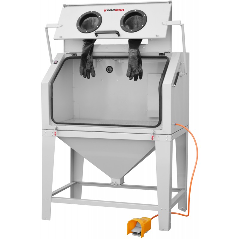 Cabinet Sandblaster 450L Top-Opening CORMAK KDP450TOP + DC15 | CORMAK