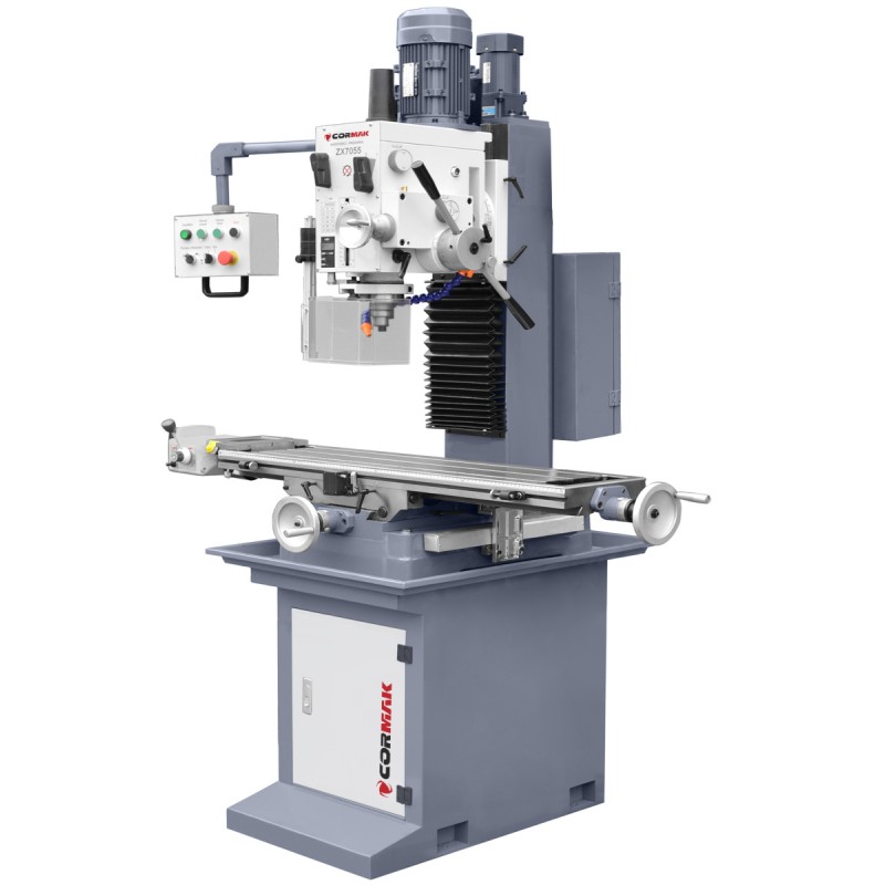Drilling–Milling Machine CORMAK ZX7055 | Automatic Feed | 1.5 kW Motor | CORMAK