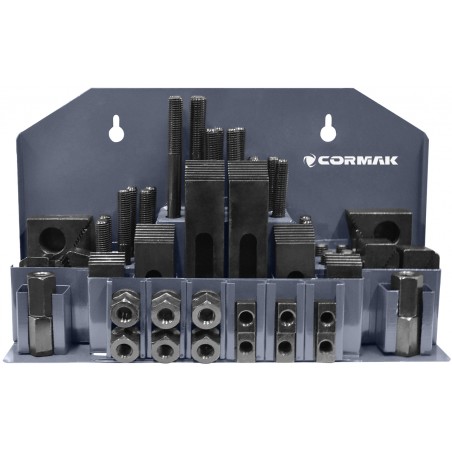 M10 Clamping Kit for 12mm T-Slots 58 pcs | Milling Table Fixture Set | CORMAK