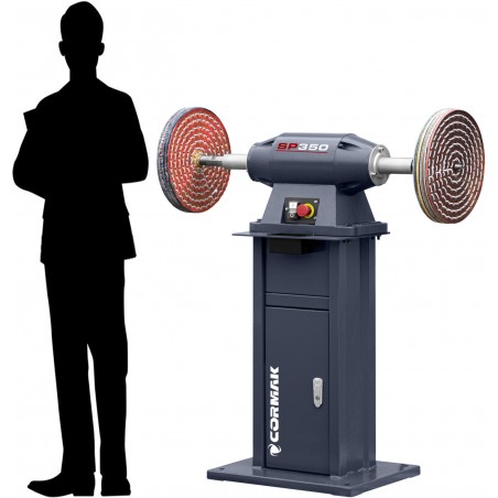 Bench Polisher CORMAK SP350 with Stand | Industrial Satin Finisher | CORMAK