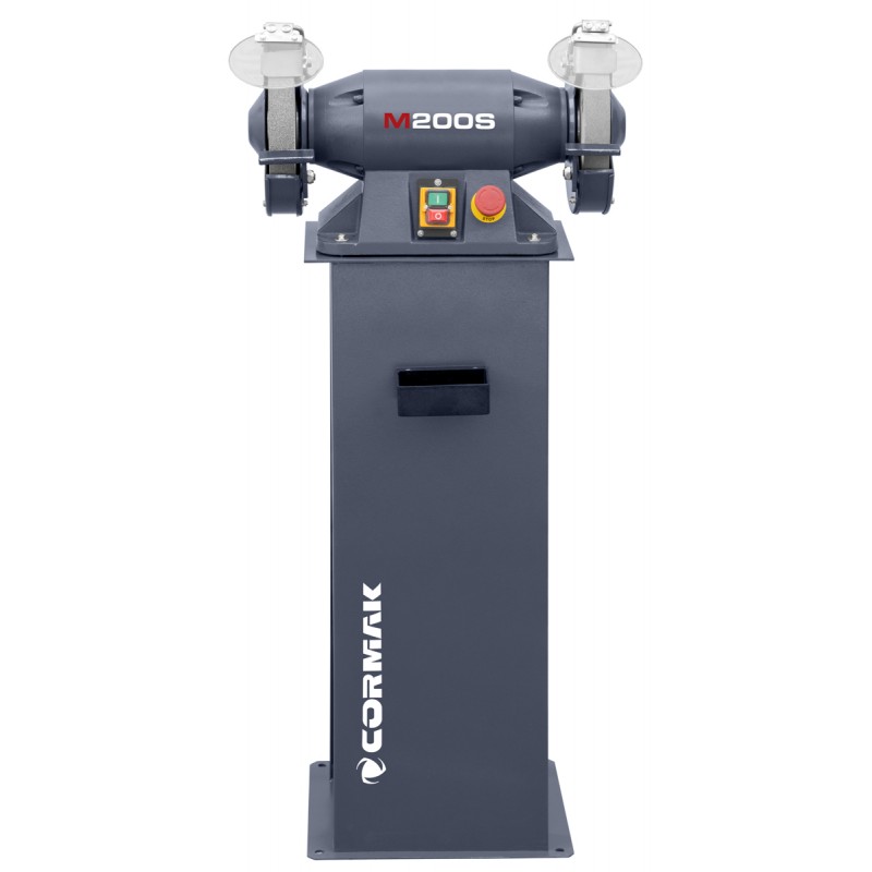 Double-Disc Bench Grinder CORMAK M200S with Stand | CORMAK