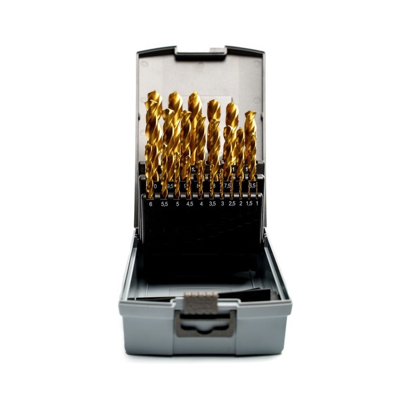 Cobalt Drill Bit Set CORMAK HSSE TiN 1–13mm (25pcs) | Professional Metal Drilling | CORMAK