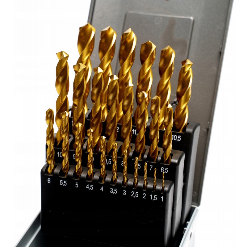 Cobalt Drill Bit Set CORMAK HSSE TiN 1–13mm (25pcs) | Professional Metal Drilling | CORMAK