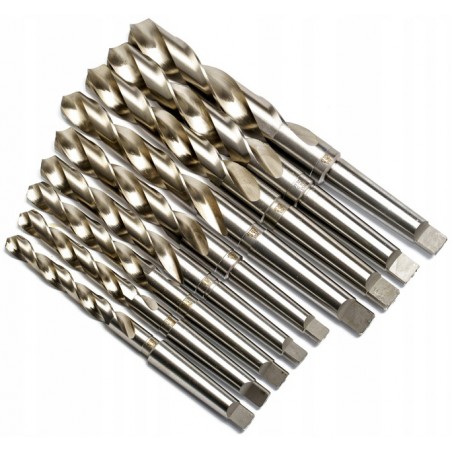 Ground Drill Bit Set CORMAK HSS 14.5–30mm (9pcs) | Professional Metal Drilling | CORMAK