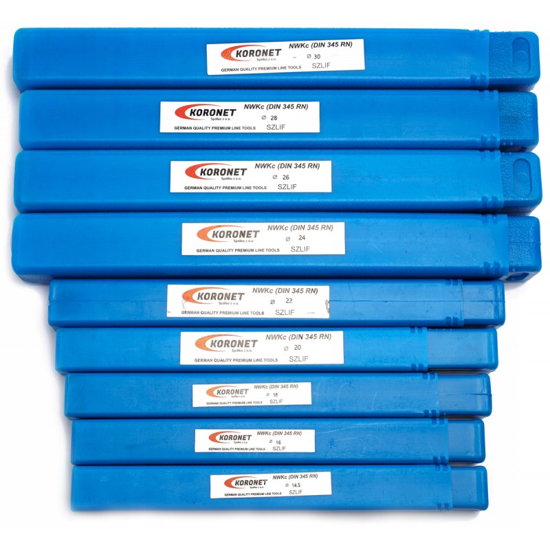 Ground Drill Bit Set CORMAK HSS 14.5–30mm (9pcs) | Professional Metal Drilling | CORMAK
