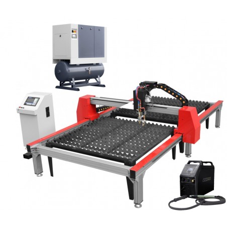 CNC Plasma and Oxy-Fuel Cutting Machine PW-1530 AST 1500×3000 + LUFT 1000 Compressor + SPARTUS® ProCUT 125CNC | CORMAK