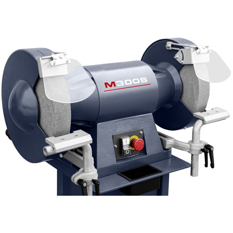 Double-Disc Bench Grinder CORMAK M300S with Stand and Extractor MDC750 400V | CORMAK