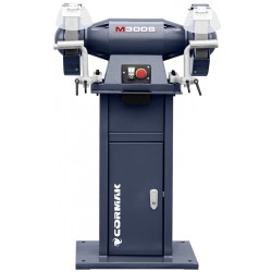 Double-Disc Bench Grinder CORMAK M300S with Stand and Extractor MDC750 400V | CORMAK