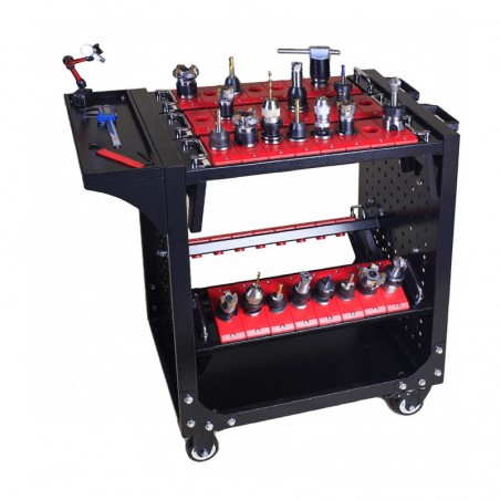 Tool Holder Trolley for SK30 BT30 DIN30 Holders | Universal Tool Cart | CORMAK