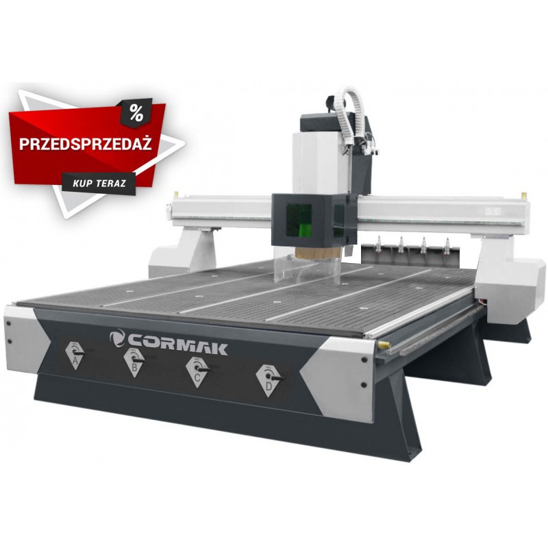 CNC Milling Machine / CNC Router CORMAK C1325 ATC 1300x2500 | Automatic Tool Changer | CORMAK