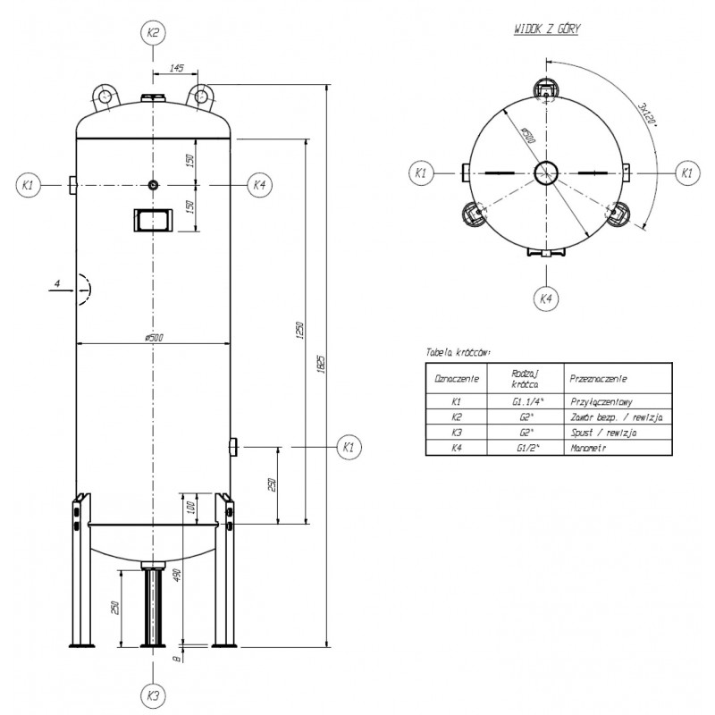 Screw Compressor Set LUFT 1000 7.5kW 950 L/min + Dryer + 270 L Tank | CORMAK
