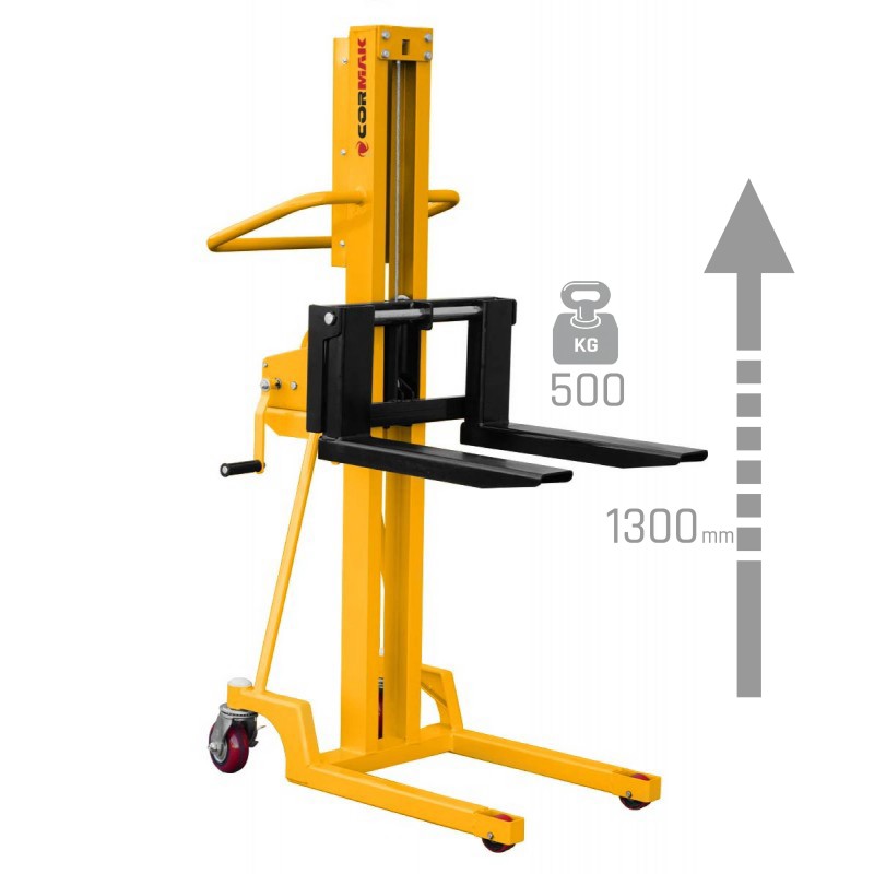 Manual Winch Stacker CORMAK L513 500kg 1300mm | CORMAK