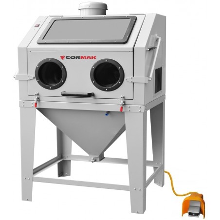 Sandblaster Cabinet 350L Top-Opening for Profiles + DC15 | CORMAK