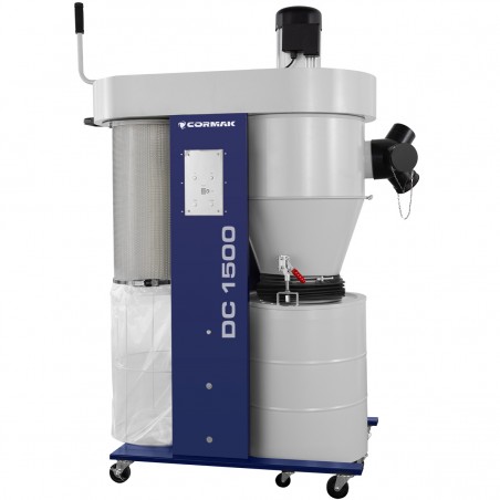 Cyclone Dust Collector CORMAK DC1500 230V | High-Efficiency Workshop Extractor