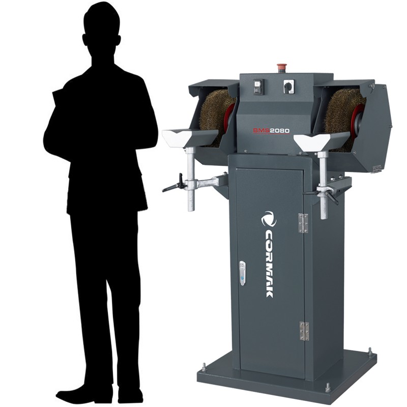 Brush Grinder and Deburring Machine CORMAK BMS2080 with Extractor | CORMAK