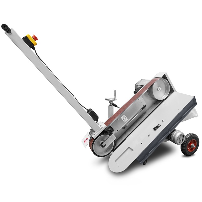Mobile Belt Grinding Machine for Metal and Welds with Extraction CORMAK PSM75DC | Industrial Floor Grinder | CORMAK