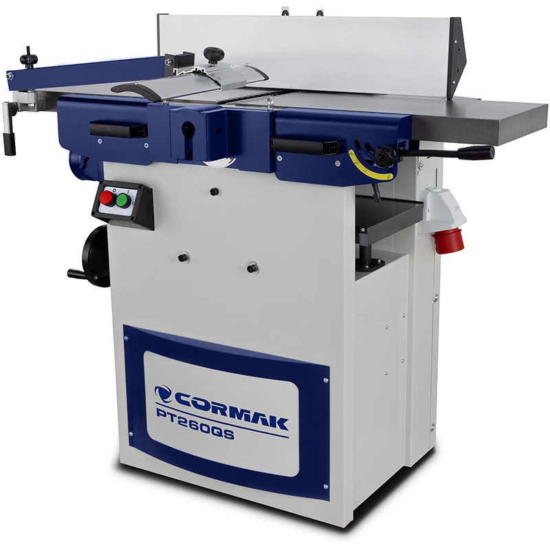 Planer Thicknesser CORMAK PT260QS with Spiral Cutterhead | Professional Wood Planer | CORMAK