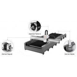 Tube and Profile Fibre Laser Cutting Machine CORMAK FIBER LF3015GEPR 3kW | CORMAK