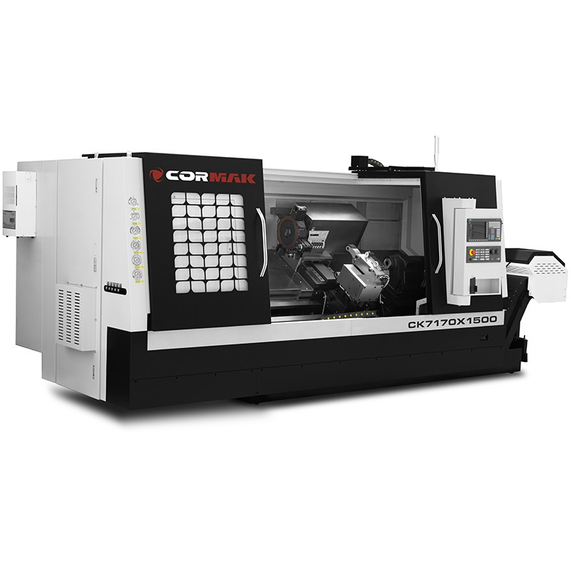CNC Lathe CORMAK CK7170X1500 Hydraulic Chuck 12-Position Tool Turret SIEMENS SINUMERIK 808D | CORMAK