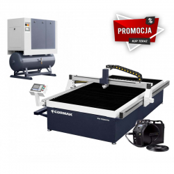 CNC Plasma Cutting Machine PW-1530 WTK + Luft 700 Compressor + SPARTUS® ProCUT 125CNC | CORMAK