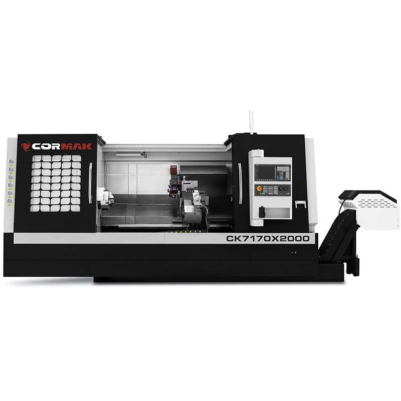 CNC Lathe CORMAK CK7160x3000 Hydraulic Chuck 12-Position Turret | CORMAK
