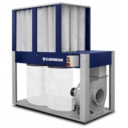 Industrial Wood Dust and Chip Extractor CORMAK DCV8900E+ | Central Extraction System | CORMAK