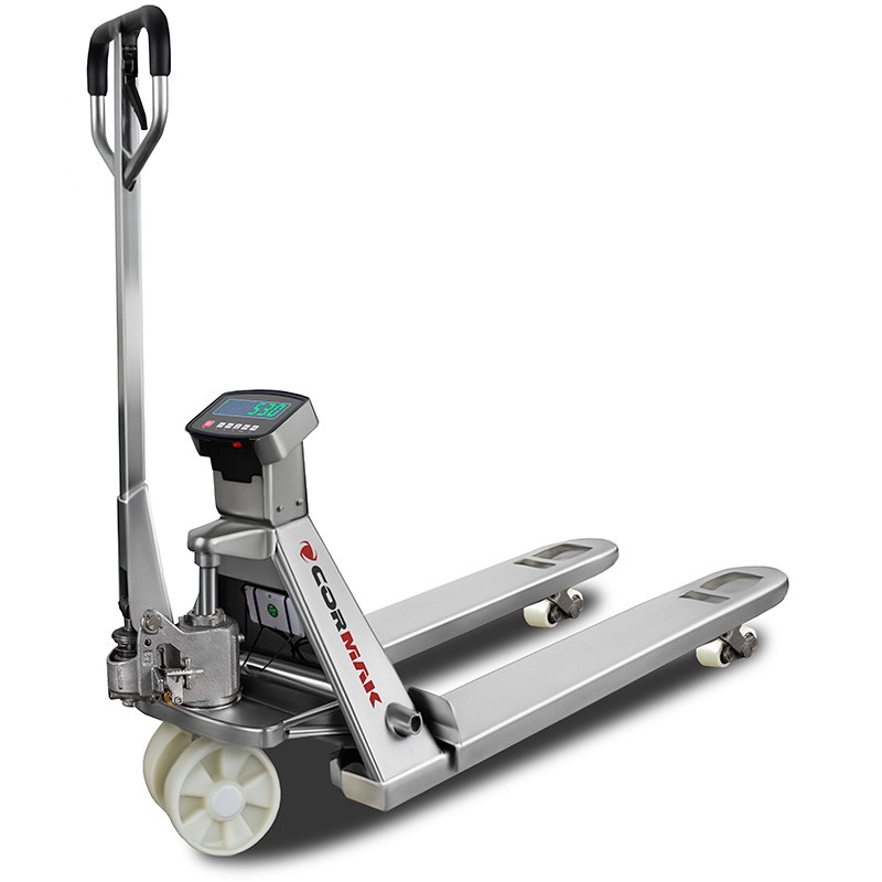 Stainless Steel Pallet Truck with Scales CORMAK SP2000-304 | CORMAK