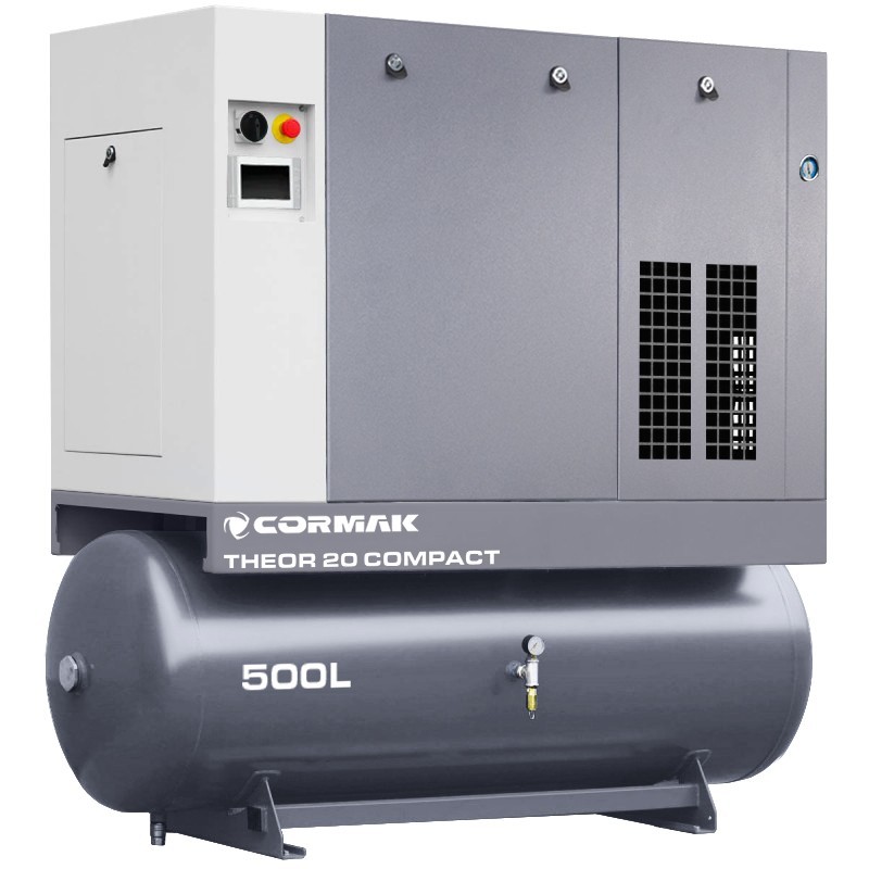 Screw Compressor CORMAK THEOR 20 COMPACT 15kW 10bar with Air Dryer