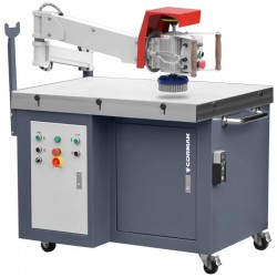 Sheet Metal Deburring and Polishing Machine CORMAK SZLIFMASTER-E | Magnetic Table | CORMAK
