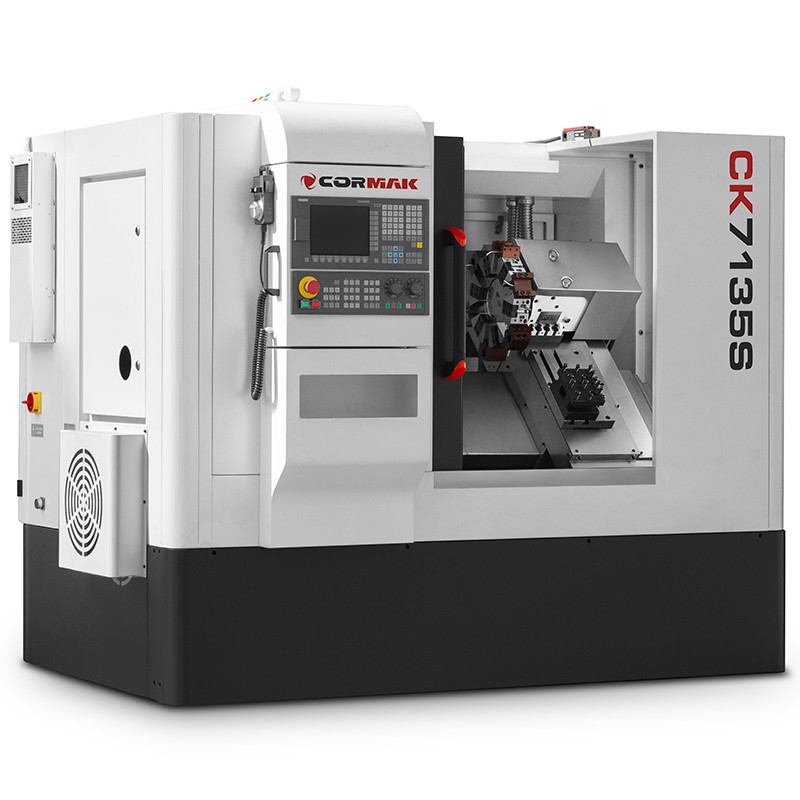 CNC Lathe CORMAK CK7135A Hydraulic Chuck 12 Tools SIEMENS SINUMERIK 808D | CORMAK