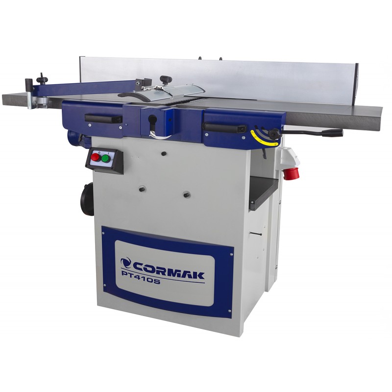 Planer-Thicknesser CORMAK PT410S with Spiral Cutterhead | 410 mm Industrial Wood Planer | CORMAK