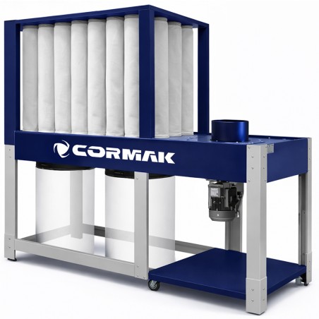 Industrial Wood Dust and Chip Extractor CORMAK DCV5200E+ | Central Extraction System | CORMAK