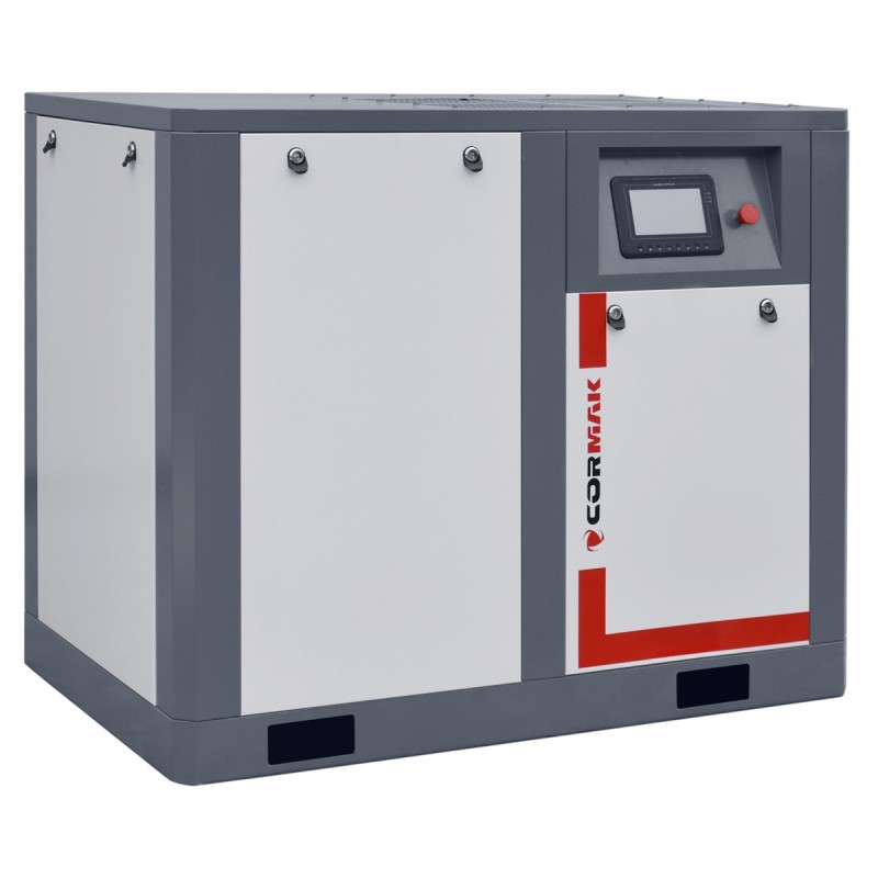 Screw Compressor Set CORMAK THEOR 50 INVERTER – 37kW – 7000L/min with CORMAK IZBERG N50S Air Dryer and 1000L Vertical Air Tank