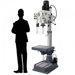 Geared Column Drill with Power Feed CORMAK ZS-40B + Tapping Chuck Set | CORMAK