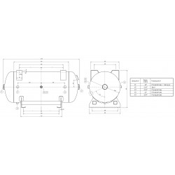Air Tank 270L 11 bar for Screw Compressor | CORMAK