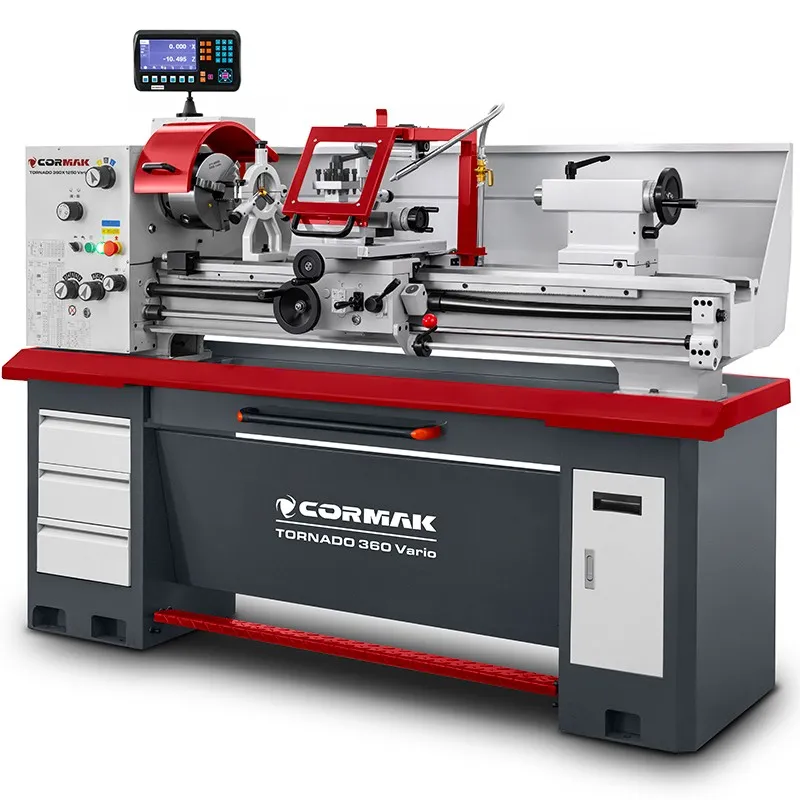 copy of Conventional Universal Lathe Set CORMAK TORNADO 360x1000 PLUS with Turning Tools and Live Centre