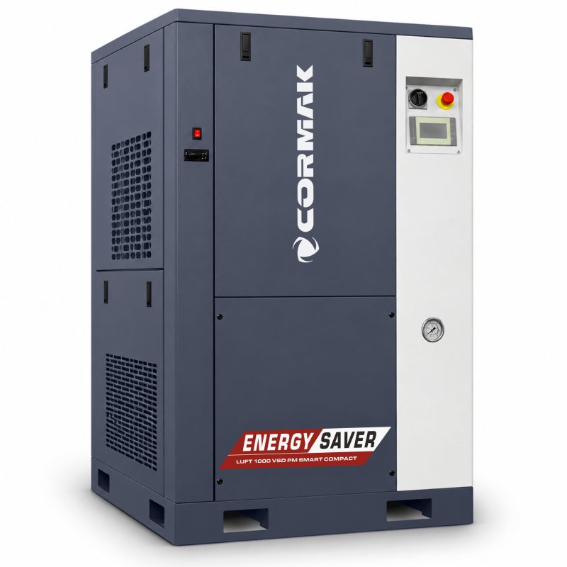 Screw Compressor CORMAK LUFT 700 COMPACT 5.5kW 650L/min 10bar with Integrated Air Dryer