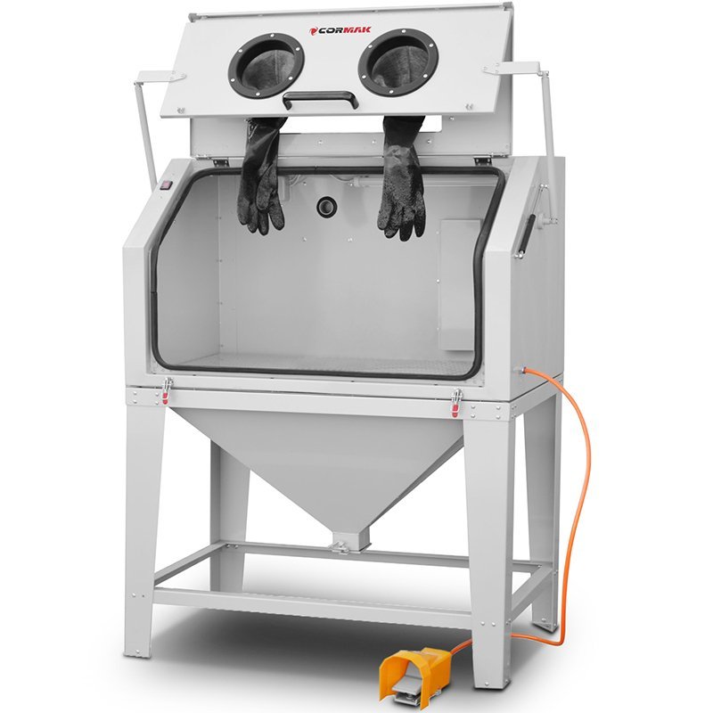 Cabinet Sandblaster 450L Top-Opening CORMAK KDP450TOP + DC15 | CORMAK