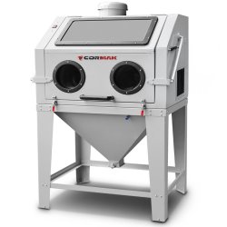 Sandblaster Cabinet 350L Top-Opening for Profiles + DC15 | CORMAK