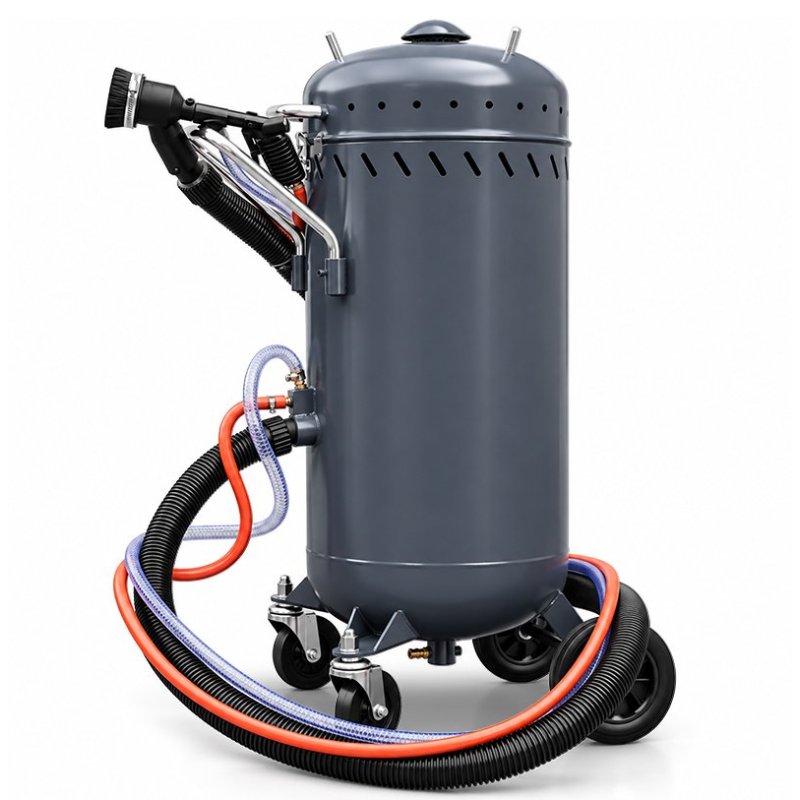 Syphon Feed Sandblaster with Vacuum 105L | CORMAK