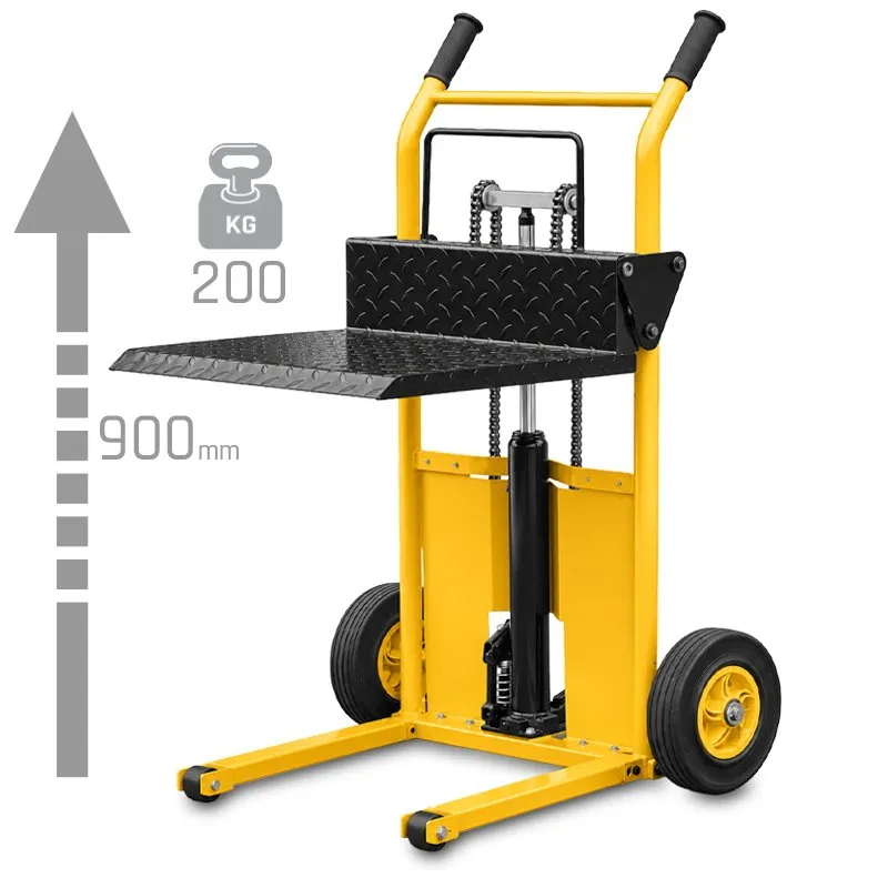 Transportwagen met laadplatform WLTA (draagvermogen 200 kg, hefhoogte 900 mm)