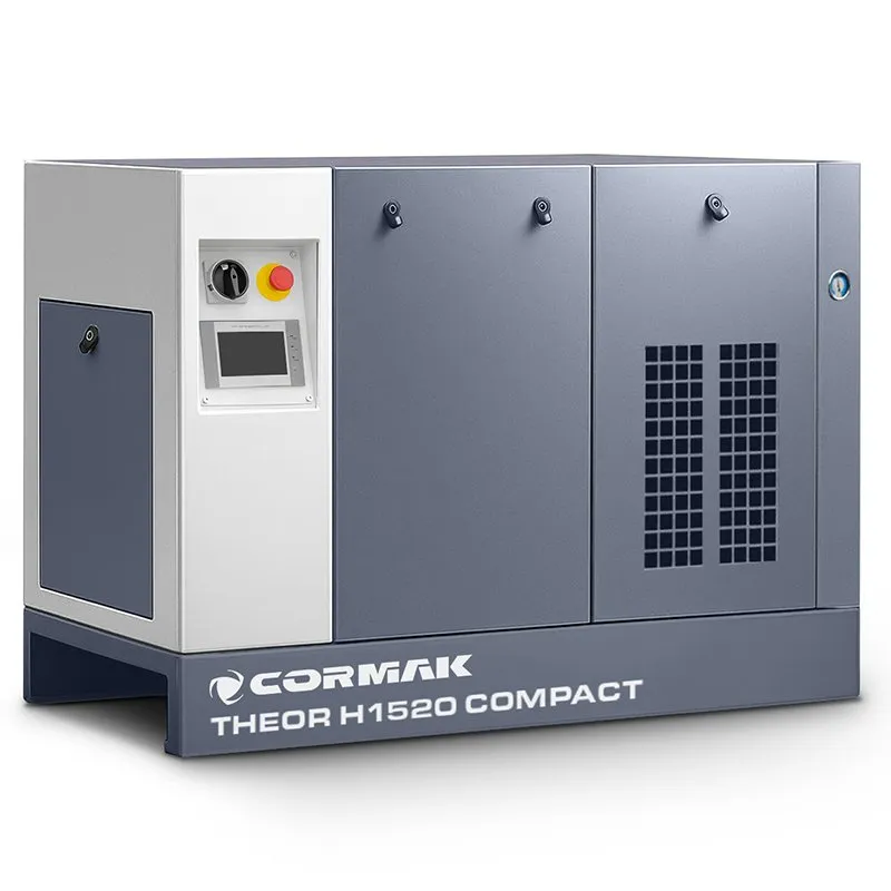 Hogedrukcompressor, schroefcompressor 15 kW - 20 bar COMPACT met droger voor FIBER-lasersnijmachines