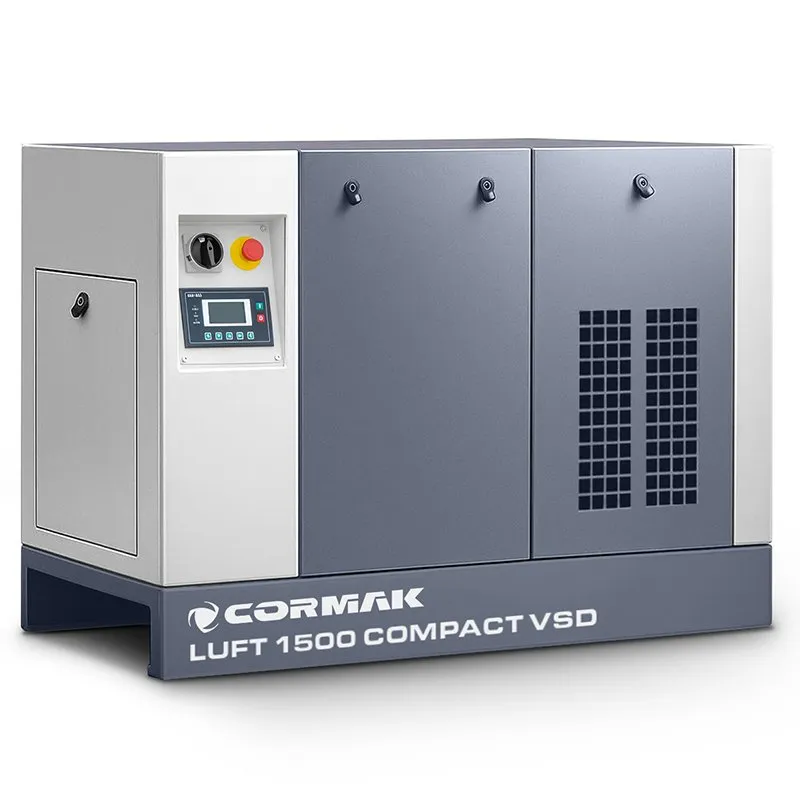 Schroefcompressor met droger en VSD-frequentieregelaar - LUFT 1500 COMPACT 11 kW - 1580 l/min