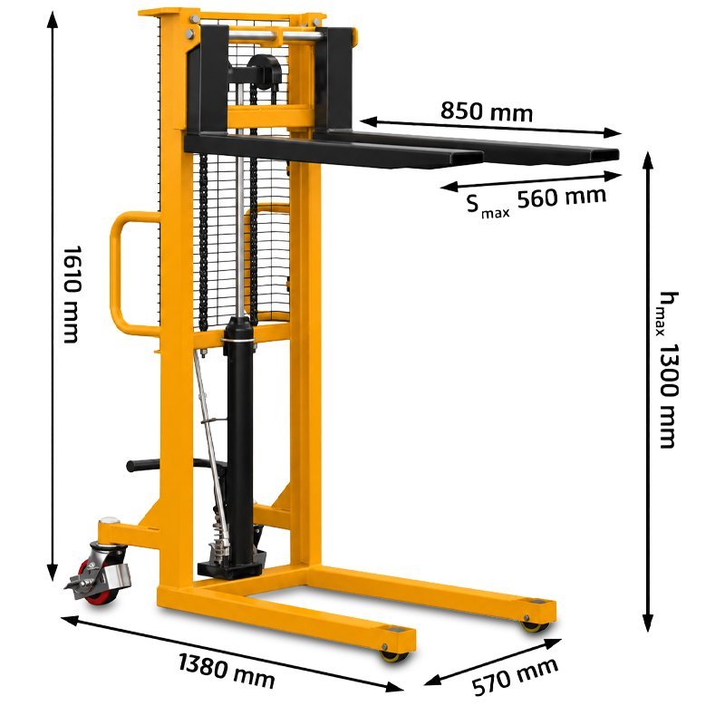 Manual Hydraulic Stacker CORMAK P513 0.5t 1300mm | CORMAK
