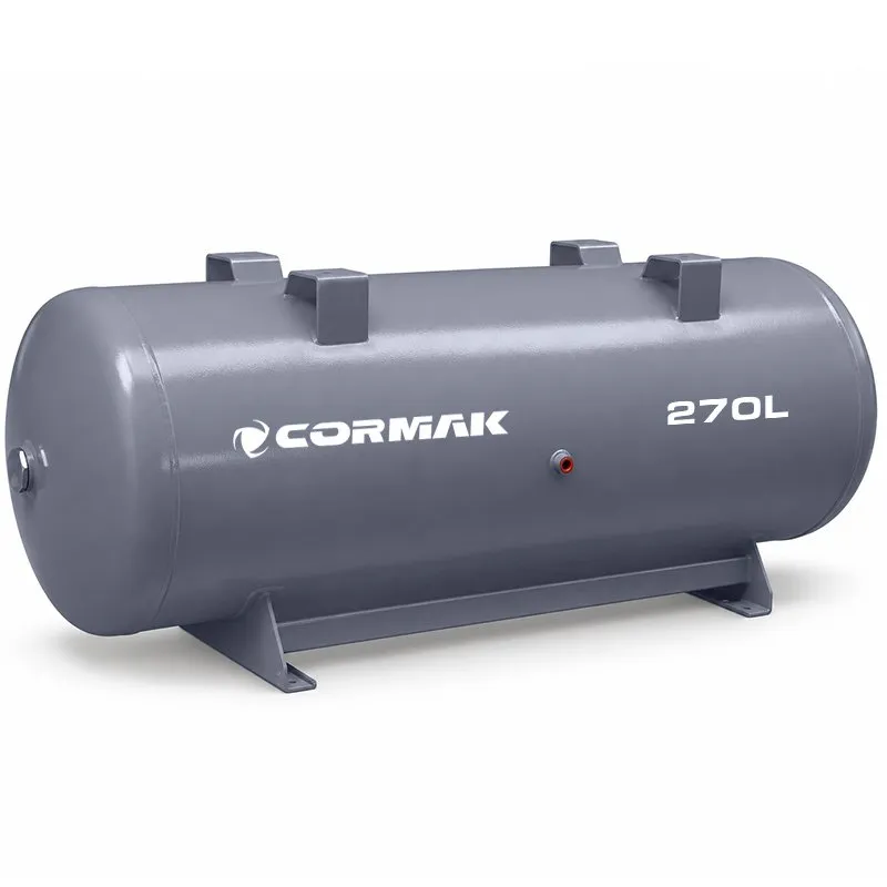 Drukvat voor perslucht voor compressor, 11 bar, 270 l, horizontaal