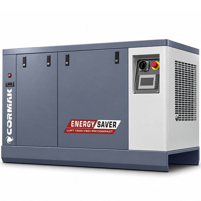 Screw Air Compressor with Dryer CORMAK LUFT 1500 VSD+PM COMPACT 11kW | CORMAK