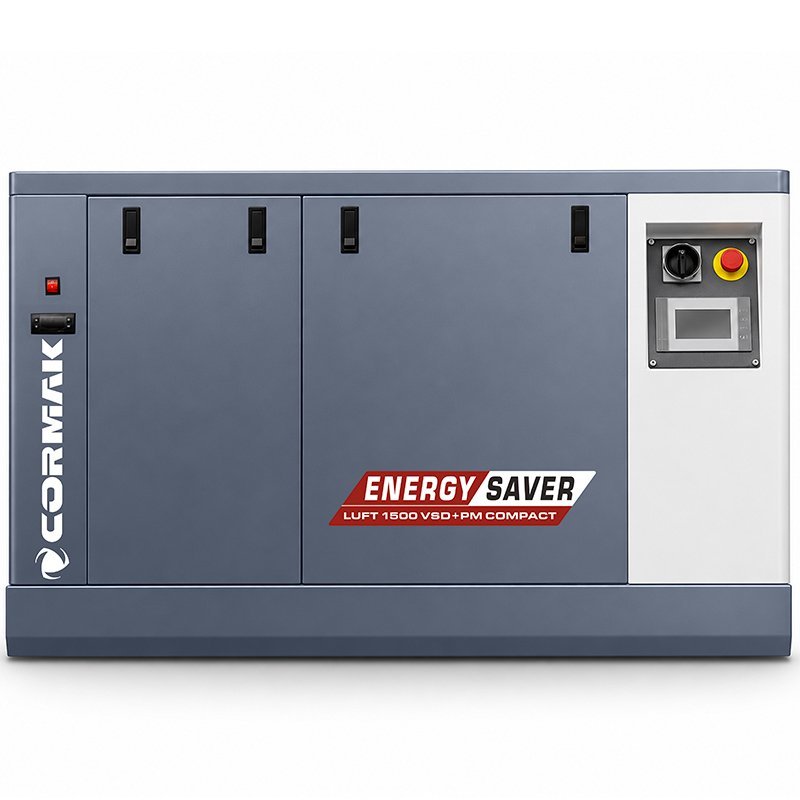 Screw Air Compressor with Dryer CORMAK LUFT 1500 VSD+PM COMPACT 11kW | CORMAK
