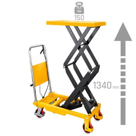 Platform Scissor Lift Trolley CORMAK TA1513 150kg 1340mm | CORMAK